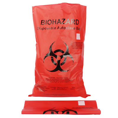 jakość  PP HDPE LDPE Biohazard Plastic Bags For Hospital Medical Waste fabryka