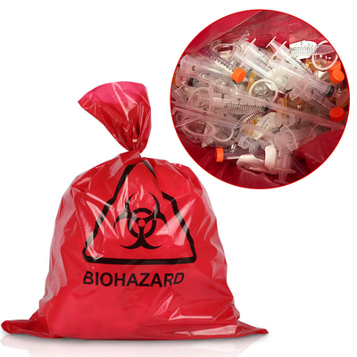 PP Red 135 stopni Biohazard Plastikowa torba Autoklaw dla medycyny