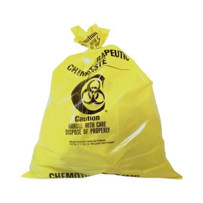LDPE 2 mil Strong Biohazard Żółte torby zdrowotne dla szpitala