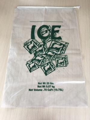 8LB LDPE worki z lodem z sznurkiem - 10 