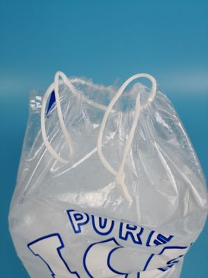 Plastikowe torby na lód Ldpe ze sznurkiem, torby na kostki lodu o pojemności 1 kg