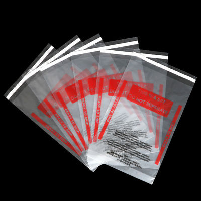 40-mikronowe plastikowe torby samoprzylepne LDPE z ostrzeżeniem o uduszeniu