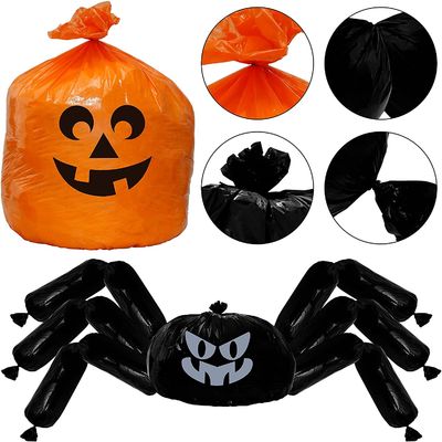 Dostosować wielkość Halloween Leaf Bags z grawerowanym drukiem i materiałem LDPE do dekoracji imprezy Halloween